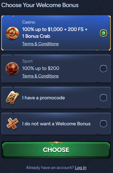 At this bonus size, reading the full terms before registering helps you understand wagering and plan your play.
