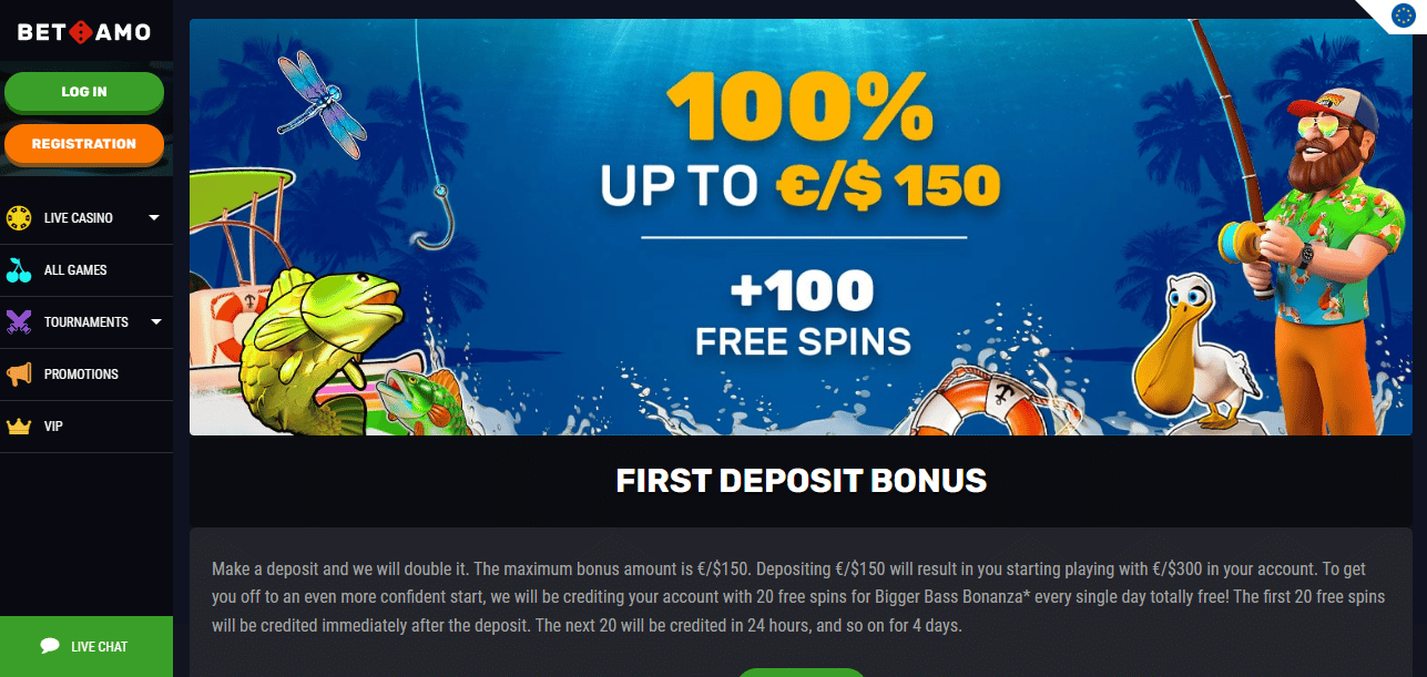 Betamo Casino 🎖️ Login and Get 100 Free Spins