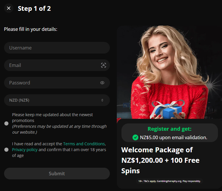 First cashout verification is standard practice at minimum deposit casinos, even for 1 NZD.
