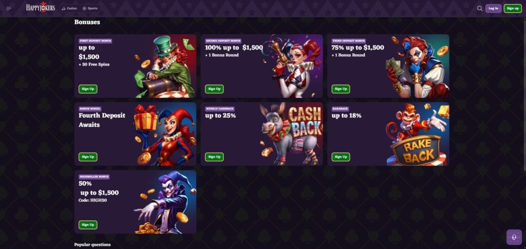 Happyjokers Casino Bonus
