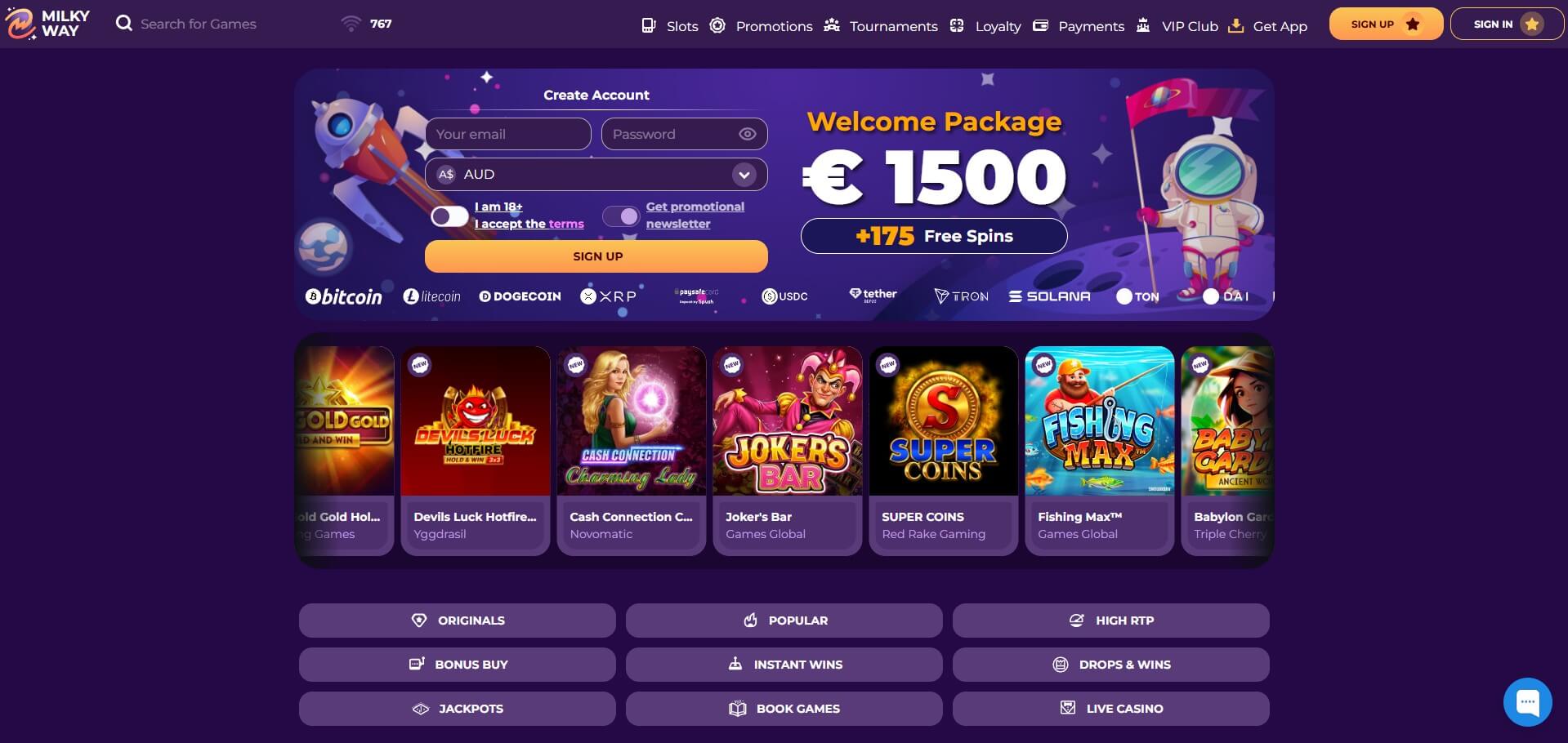 MilkyWay Online Casino
