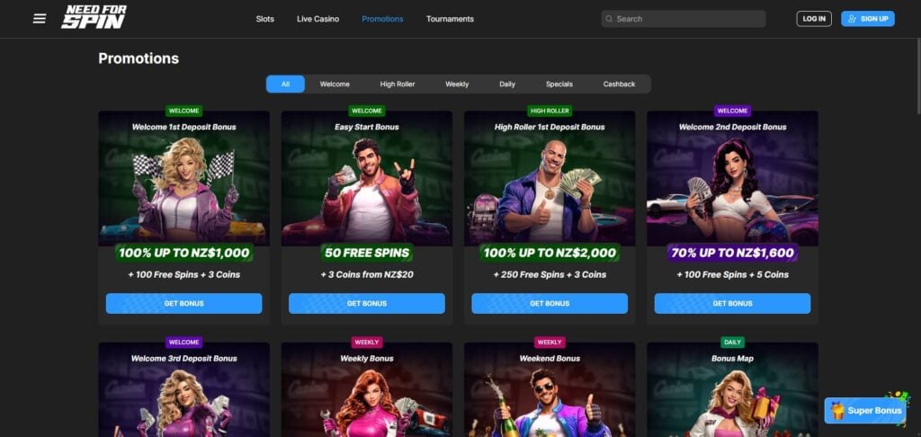Need for Spin Casino Bonus