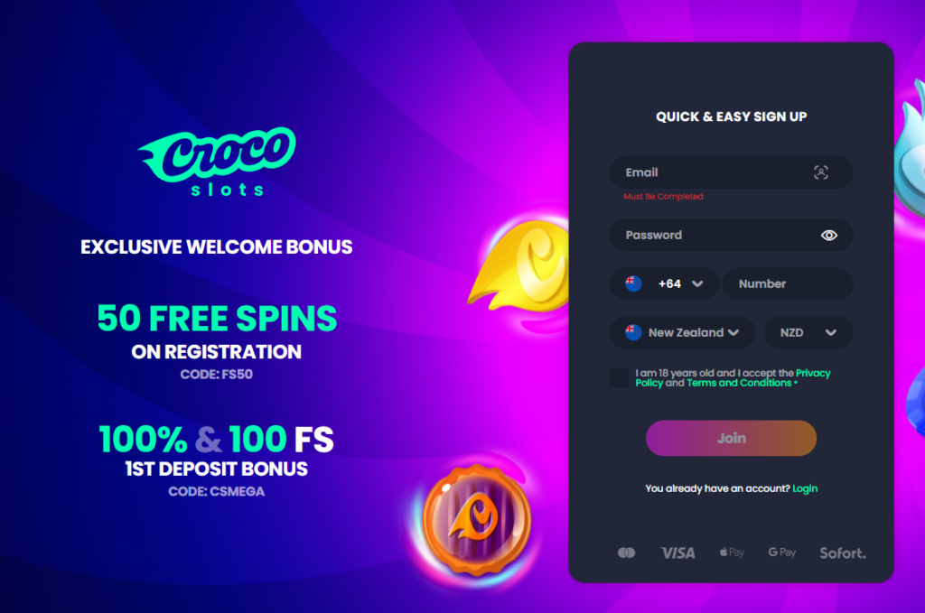 No deposit bonus codes in NZ must usually be entered at registration before a qualifying deposit is made.