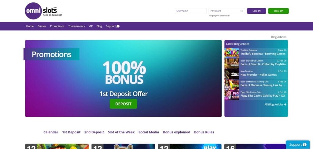 Omni Slots Casino Bonus
