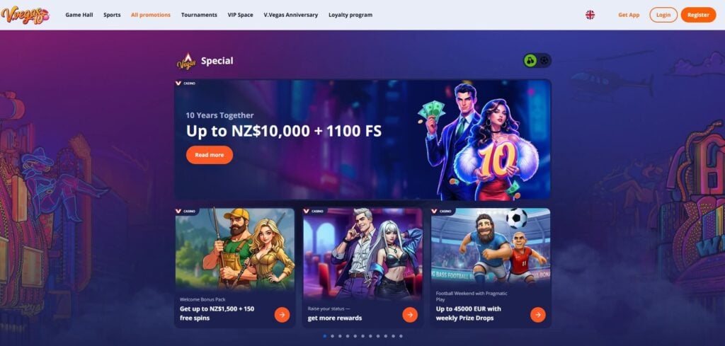 V.Vegas Casino Bonus